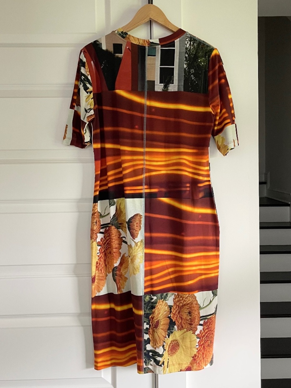 RARE! Paul Smith NWT ‘Daydreaming Floral’ Graphic Print Jersey Dress ~ Size XL - Picture 4 of 10